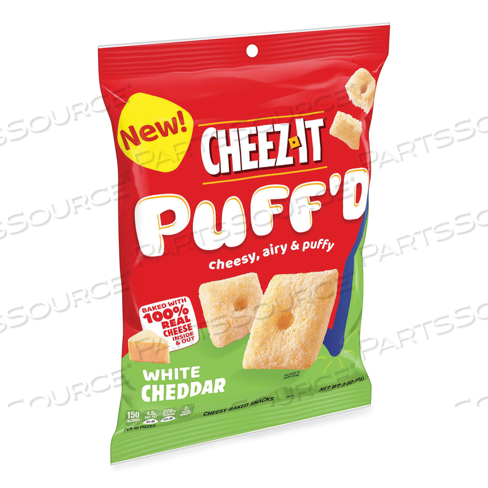 PUFF'D CRACKERS, WHITE CHEDDAR, 3 OZ BAG by Cheez-It