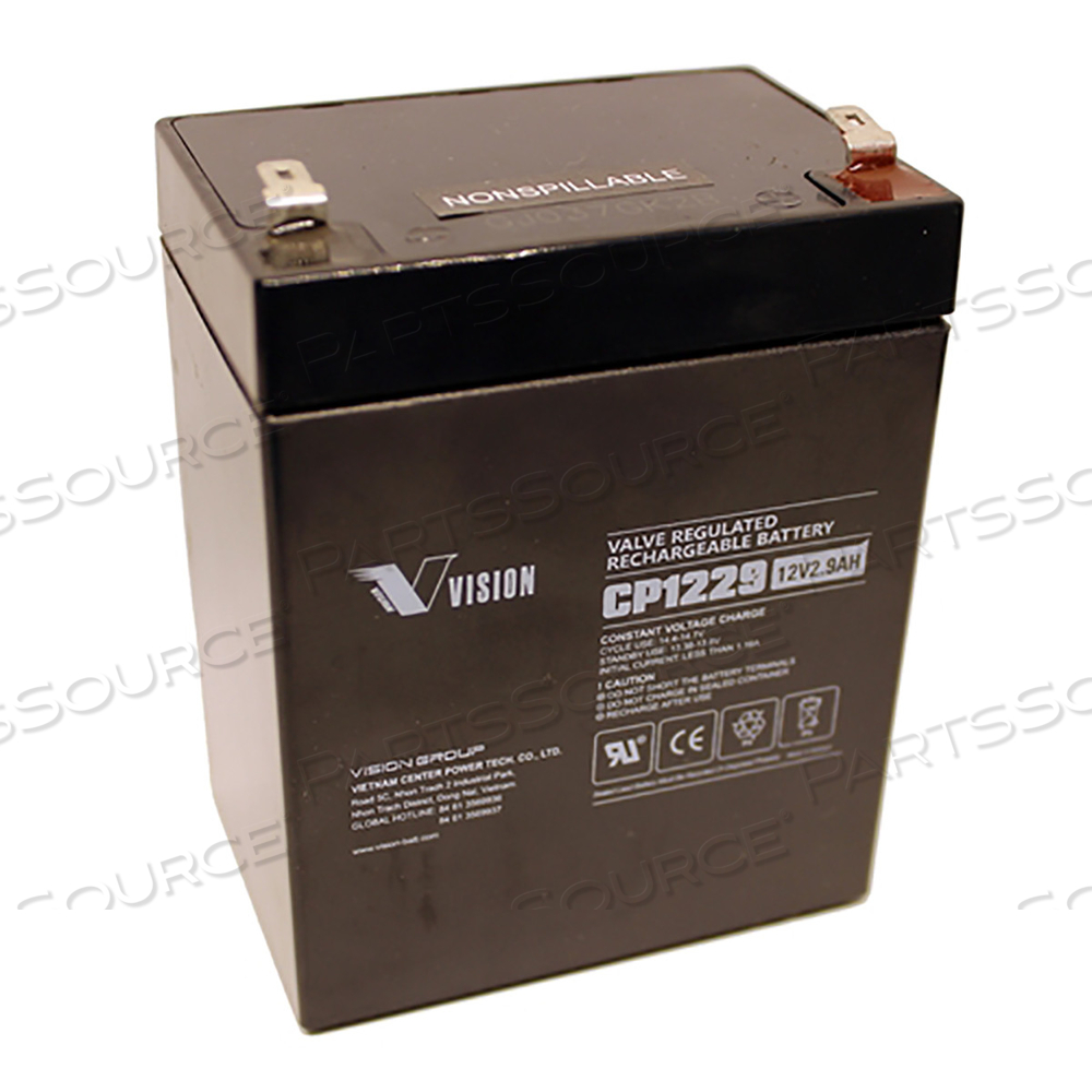 3.11 X 2.2 X 4.21IN 12V 2.9AH LEAD-ACID REPLACEMENT BATTERY 