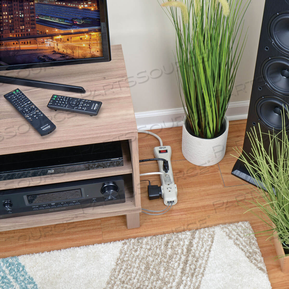 SURGE PROTECTOR STRIP 120V 7 OUTLET RJ11 15' CORD 2520 JOULES by Tripp Lite