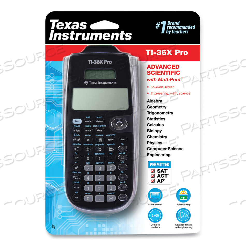 TI-36X PRO SCIENTIFIC CALCULATOR, 16-DIGIT LCD by Texas Instruments TI-36X PRO SCIENTIFIC CALCULATOR, 16-DIGIT LCD by Texas Instruments