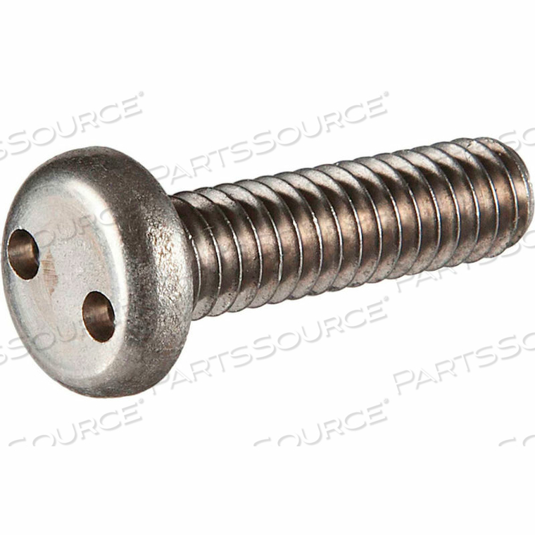 1/4-28 X 1/2" TAMPER-PROOF SECURITY SPANNER MACHINE SCREW - PAN HEAD - 18-8 STAINLESS STEEL - 100 PK by Tamperproof Screw Company, Inc.