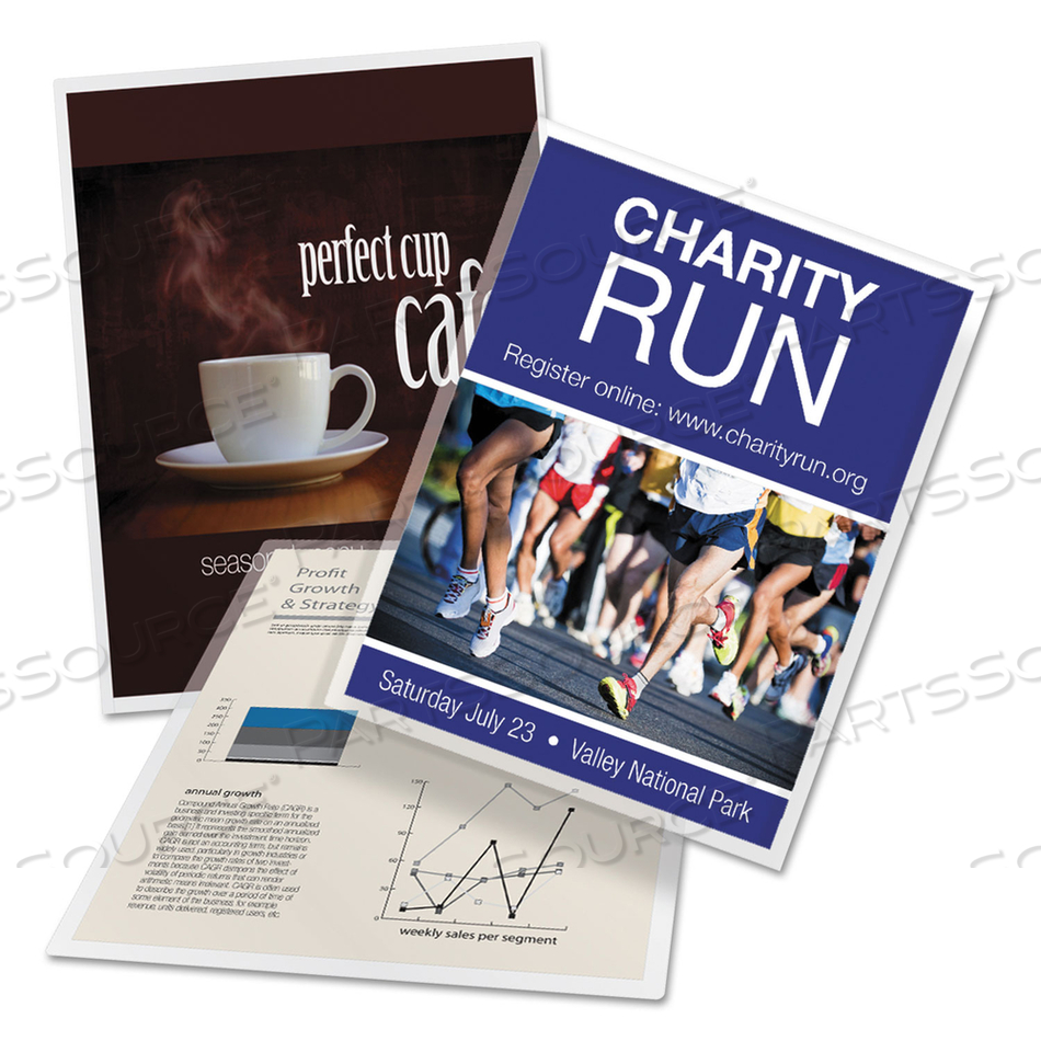 ULTRACLEAR THERMAL LAMINATING POUCHES, 3 MIL, 9" X 11.5", GLOSS CLEAR by ACCO Brands ULTRACLEAR THERMAL LAMINATING POUCHES, 3 MIL, 9" X 11.5", GLOSS CLEAR by ACCO Brands