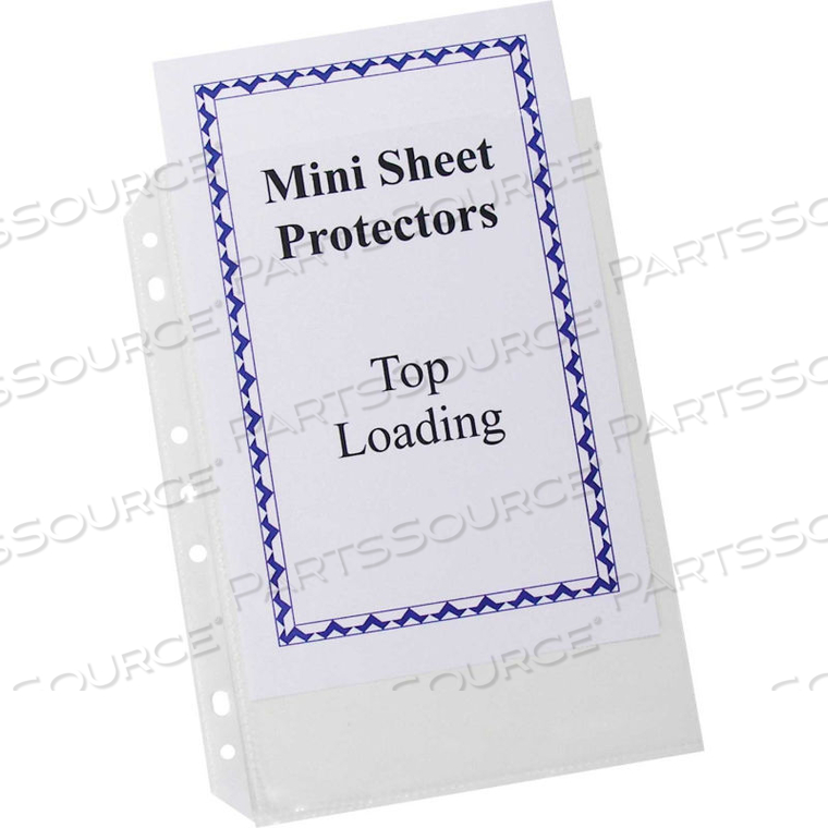 MINI SIZE TOP LOADING POLY SHEET PROTECTOR, 5.5" X 8.5", HEAVYWEIGHT, CLEAR, 240/SET 