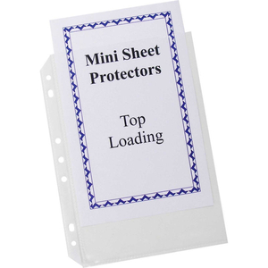 MINI SIZE TOP LOADING POLY SHEET PROTECTOR, 5.5" X 8.5", HEAVYWEIGHT, CLEAR, 240/SET by C-Line