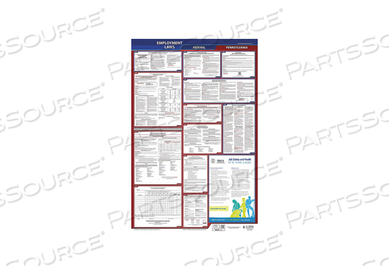 LABORLAW POSTER FED/STA PA ENG 26INH 3YR by J.J. Keller & Associates LABORLAW POSTER FED/STA PA ENG 26INH 3YR by J.J. Keller & Associates