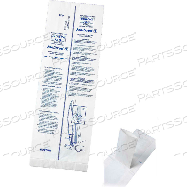 ADVANCE PAPER VACUUM BAG FOR ADVANCE RELIAVAC 12, 12HP & 16HP by Apc Filtration Inc ADVANCE PAPER VACUUM BAG FOR ADVANCE RELIAVAC 12, 12HP & 16HP by Apc Filtration Inc