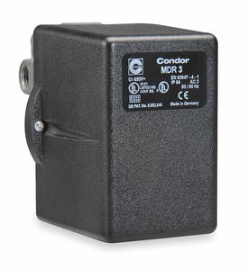 PRESSURE SWITCH 3PST 80/100 PSI DIAPHRGM by Condor USA, Inc