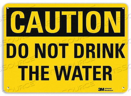 SAFETY SIGN DO NOT DRINK WATER 10IN.H by Lyle Signs Inc. SAFETY SIGN DO NOT DRINK WATER 10IN.H by Lyle Signs Inc.