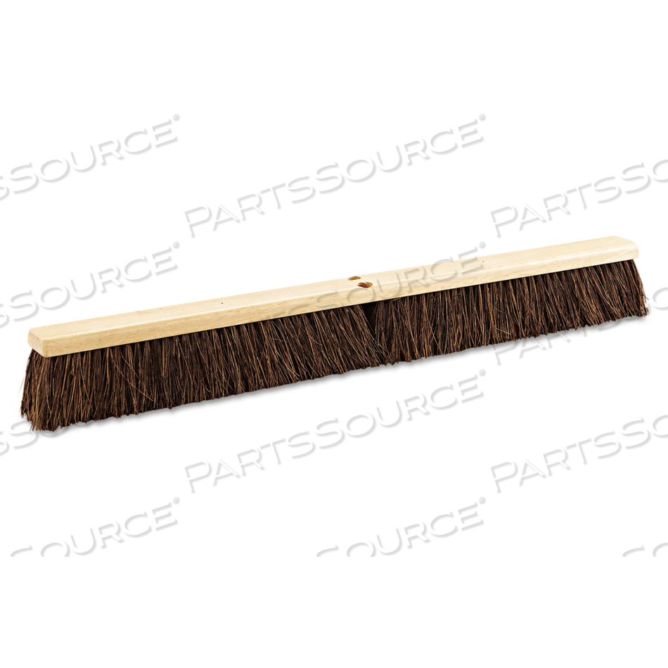 FLOOR BRUSH HEAD, 3.25" BROWN PALMYRA FIBER BRISTLES, 36" BRUSH by Boardwalk
