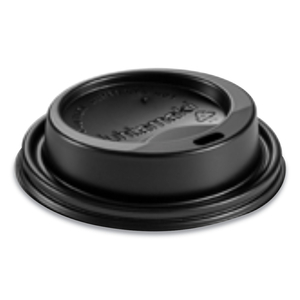 DOME SIPPER HOT CUP LIDS, FITS 8 OZ HOT CUPS, BLACK, 1,000/CARTON by Huhtamaki