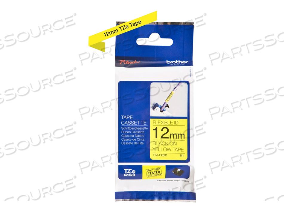 LABEL TAPE CARTRIDGE YELLOW 26FTX15/32 by Brother LABEL TAPE CARTRIDGE YELLOW 26FTX15/32 by Brother