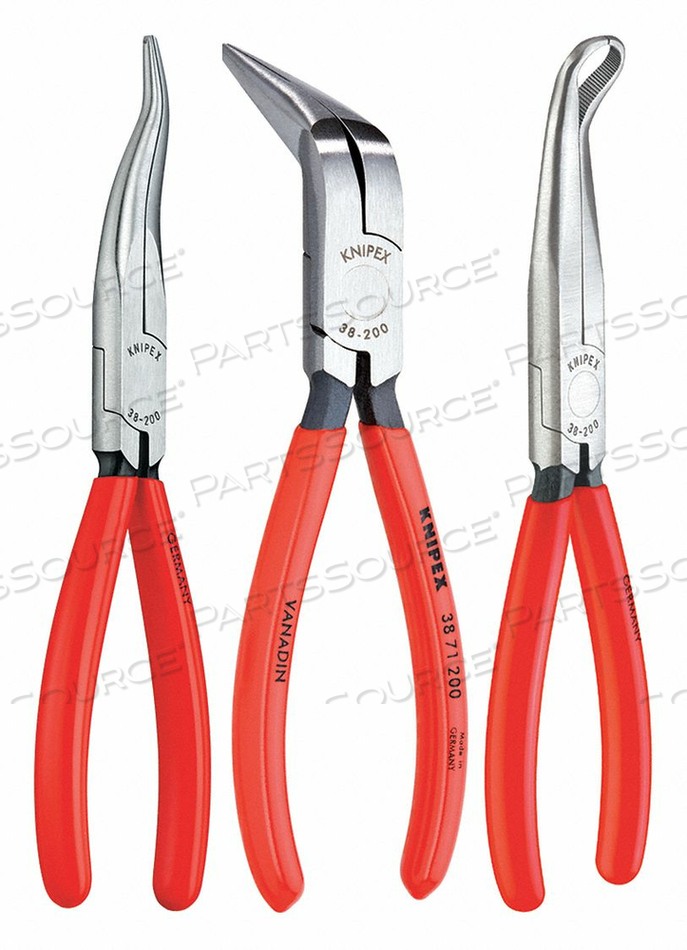 LONG NOSE PLIER SET DIPPED 3 PCS. by Knipex