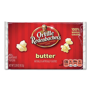 GOURMET MICROWAVE POPCORN, BUTTER, 3.29 OZ BAG, 36/CARTON by Orville Redenbacher's