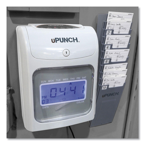 UB2000 ELECTRONIC CALCULATING TIME CLOCK BUNDLE, LCD DISPLAY, GRAY by uPunch