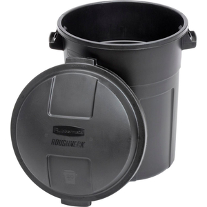 ROUGHNECK REFUSE CONTAINER 2892- 20 GALLON, BLACK by Rubbermaid Cart