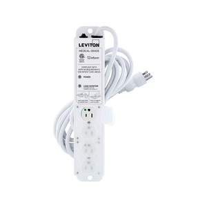 15FT 125VAC 15A 60HZ POLYPROPYLENE LED INDICATION POWER STRIP WITH LOAD MONITORING by Leviton