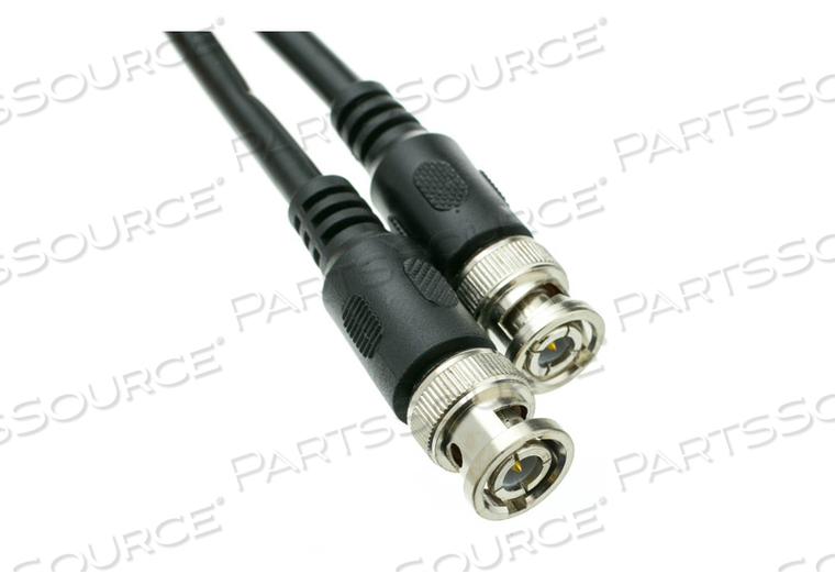 COAXIAL CABLE, BLACK, 50FT LENGTH, BNC MALE PLUG CONNECTION TYPE, 22AWG WIRE SIZE by CableWholesale