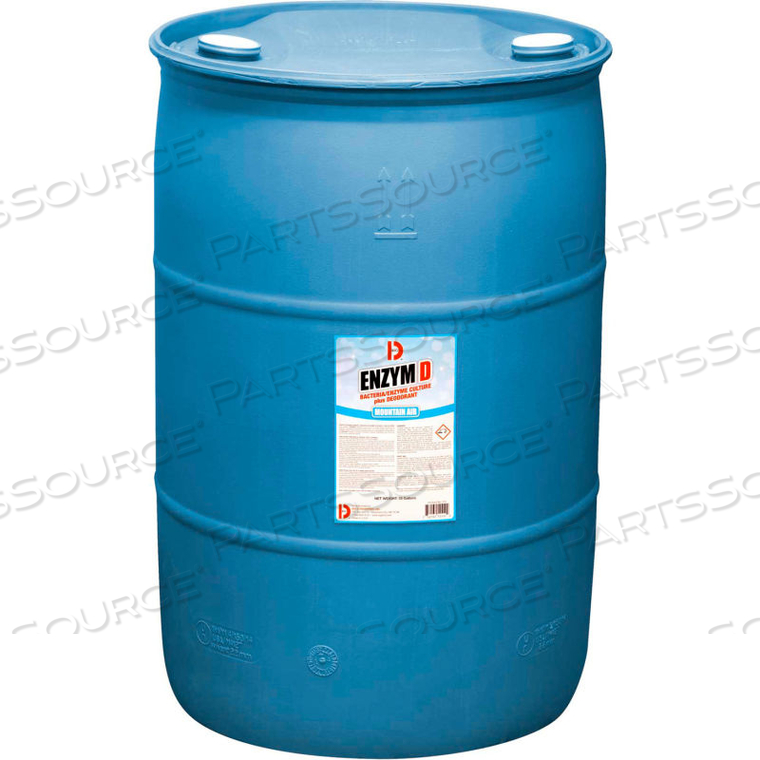 ENZYM D BACTERIA/ENZYME CULTURE PLUS DEODORANT, 55 GALLON DRUM by Big D