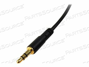 15 FT SLIM 3.5MM STEREO AUDIO CABLE - M/M - AUDIO CABLE - 28 AWG - MINI-PHONE STEREO 3.5 MM (M) TO MINI-PHONE STEREO 3.5 MM (M) - 15 FT - BLACK by StarTech.com Ltd. 15 FT SLIM 3.5MM STEREO AUDIO CABLE - M/M - AUDIO CABLE - 28 AWG - MINI-PHONE STEREO 3.5 MM (M) TO MINI-PHONE STEREO 3.5 MM (M) - 15 FT - BLACK by StarTech.com Ltd.