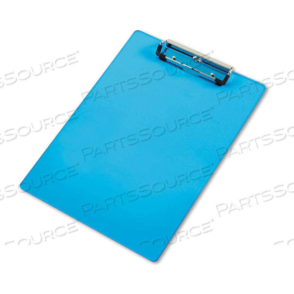 ACRYLIC CLIPBOARD, 0.5" CLIP CAPACITY, HOLDS 8.5 X 11 SHEETS, TRANSPARENT BLUE by Saunders ACRYLIC CLIPBOARD, 0.5" CLIP CAPACITY, HOLDS 8.5 X 11 SHEETS, TRANSPARENT BLUE by Saunders