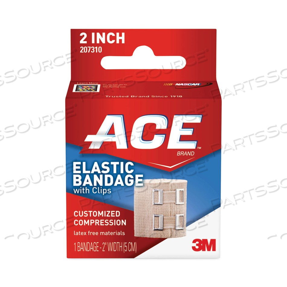 ELASTIC BANDAGE WITH E-Z CLIPS, 2 X 50 by ACE ELASTIC BANDAGE WITH E-Z CLIPS, 2 X 50 by ACE