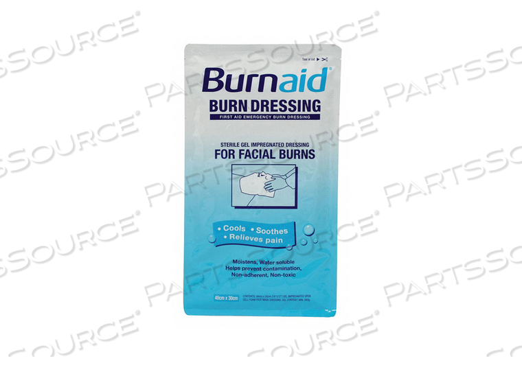 BURN FACE DRESSING STERILE WHITE by Burnaid