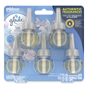 PLUGINS SCENTED OIL REFILL, CLEAN LINEN, 0.67 OZ, 5/PACK by Glade