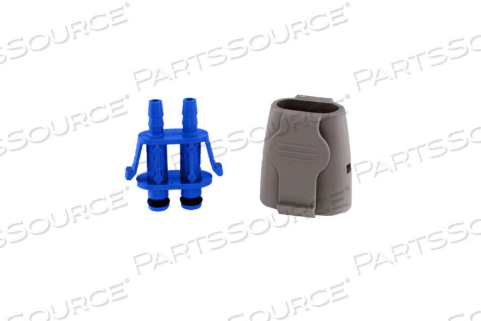 NIBP CONNECTOR, 5 MM BARB, GRAY, 2 PINS 