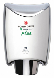 HAND DRYER SS COVER SILVER AUTOMATIC by World Dryer HAND DRYER SS COVER SILVER AUTOMATIC by World Dryer