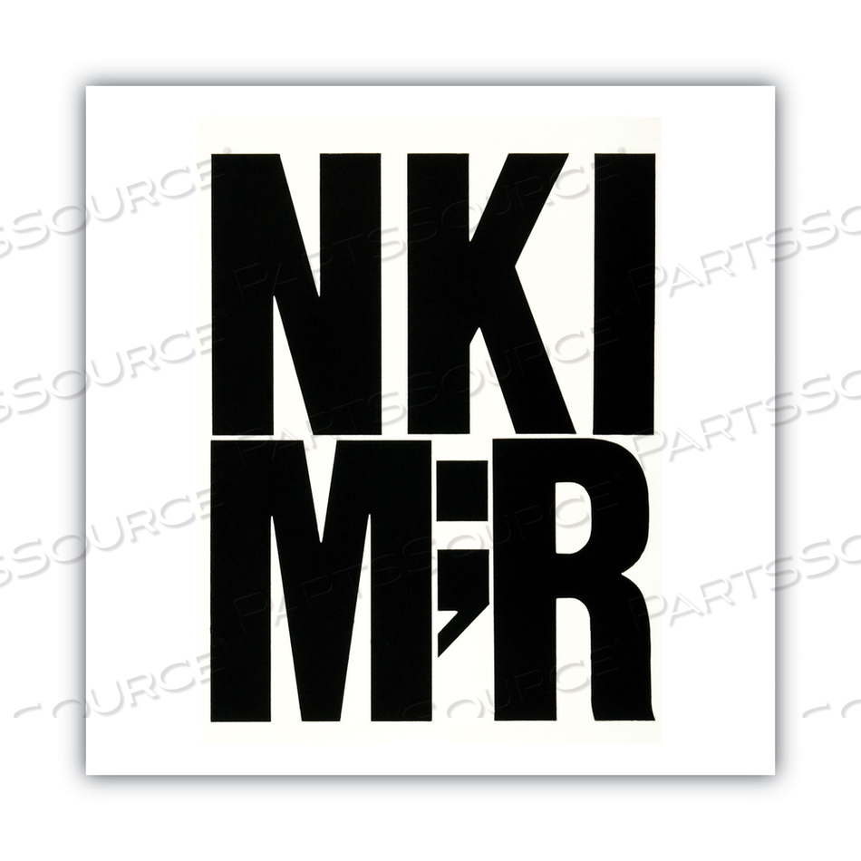 VINYL CAPITAL LETTERS, 6"H, 38 LETTERS, BLACK by Chartpak