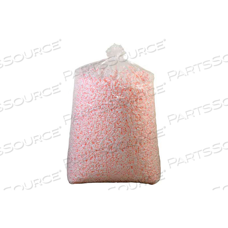 20 CUBIC FEET ANTI-STATIC LOOSE FILL PACKING PEANUTS, PINK by Box Packaging Inc