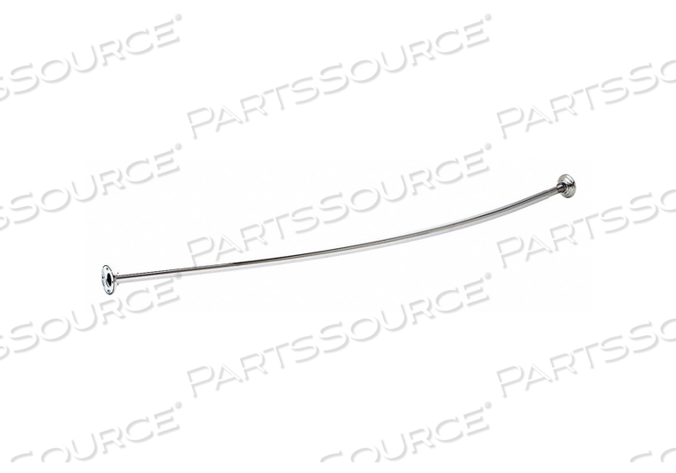 CURVED SHOWER ROD BRIGHT 60IN 6IN PROJ. by Franklin Brass CURVED SHOWER ROD BRIGHT 60IN 6IN PROJ. by Franklin Brass