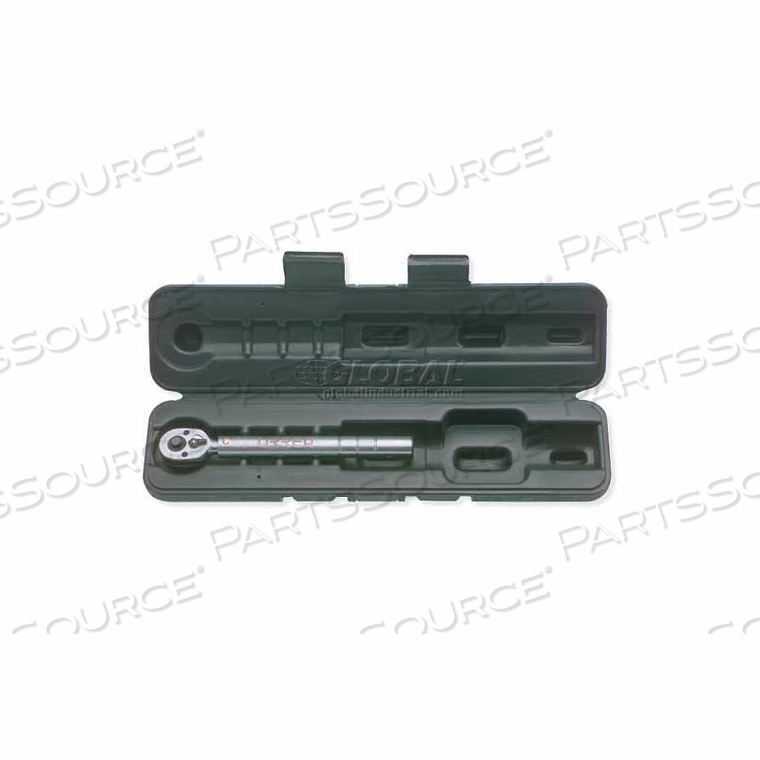 MICROMETER PREADJUSTED TORQUE WRENCH, 1/4" DRIVE, 6-1/2" LONG, 1-5 FT/LB TORQUE RANGE by Urrea Professional Tools