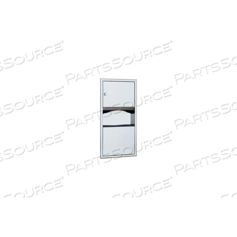 CLASSICSERIES RECESSED FOLDED PAPER TOWEL DISPENSER/RECEPTACLE by Bobrick Washroom Equipment, Inc