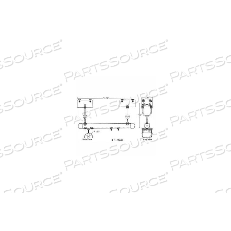 HUBBELL T-TRACK CONTROL BOX ASSEMBLY FOR FLAT CABLE 