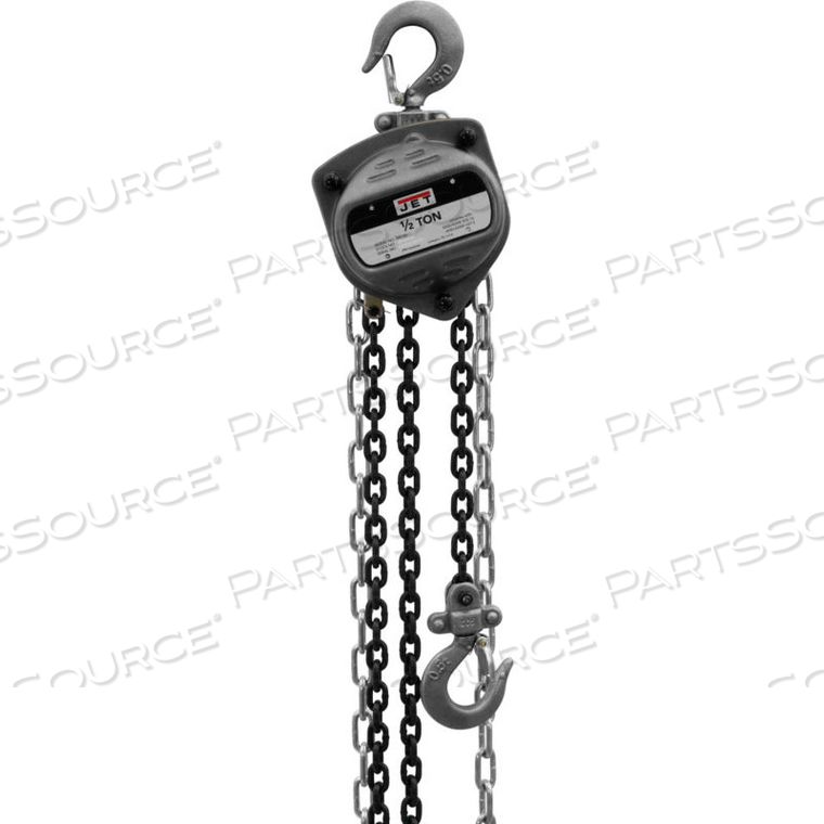 S90 SERIES MANUAL CHAIN HOIST 1/2 TON, 10 FT. LIFT by Jet