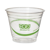 GREENSTRIPE RENEWABLE AND COMPOSTABLE COLD CUPS, 9 OZ, CLEAR, 50/PACK, 20 PACKS/CARTON by Eco-Products