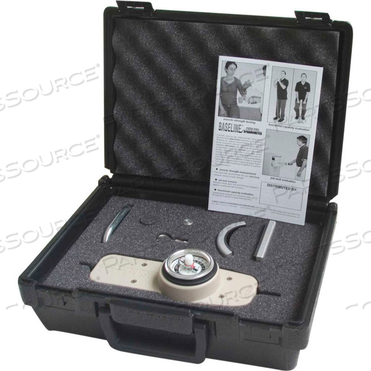 BASELINE ANALOG GAUGE PUSH-PULL DYNAMOMETER, 100 LB. CAPACITY by Fabrication Enterprises