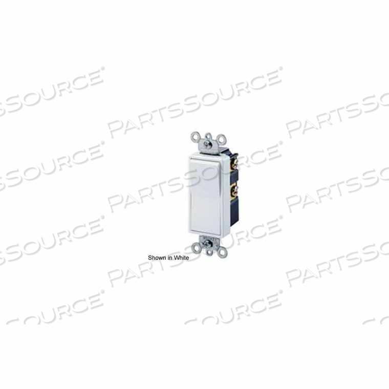 5614-2W 15A, 120/277V, DECORA ROCKER, ILLUMINATED OFF, 4-WAY AC QUIET SWITCH, WHT-MIN QTY 10 