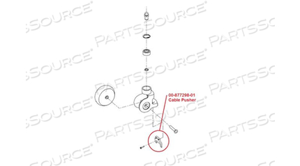 PUSHER CABLE FOR 5 IN CASTER by OEC Medical Systems (GE Healthcare)