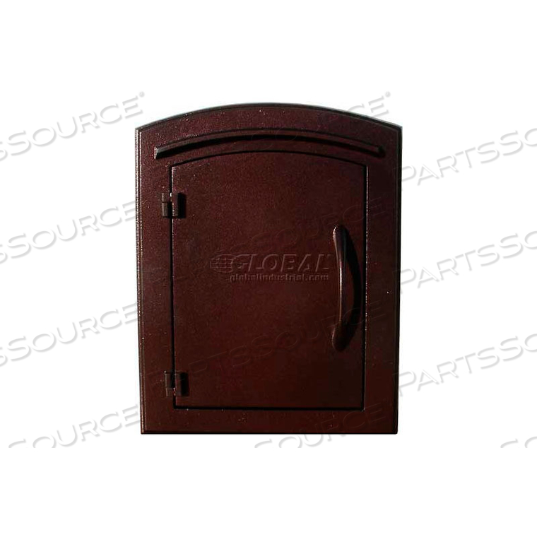 MANCHESTER LOCKING SECURITY OPTION WITH PLAIN DOOR, MANCHESTER FACEPLATE IN ANTIQUE COPPER by Qualarc MANCHESTER LOCKING SECURITY OPTION WITH PLAIN DOOR, MANCHESTER FACEPLATE IN ANTIQUE COPPER by Qualarc