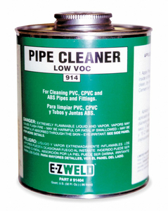 CLEANER 8 OZ CLEAR PVC CPVC ABS by E-Z Weld