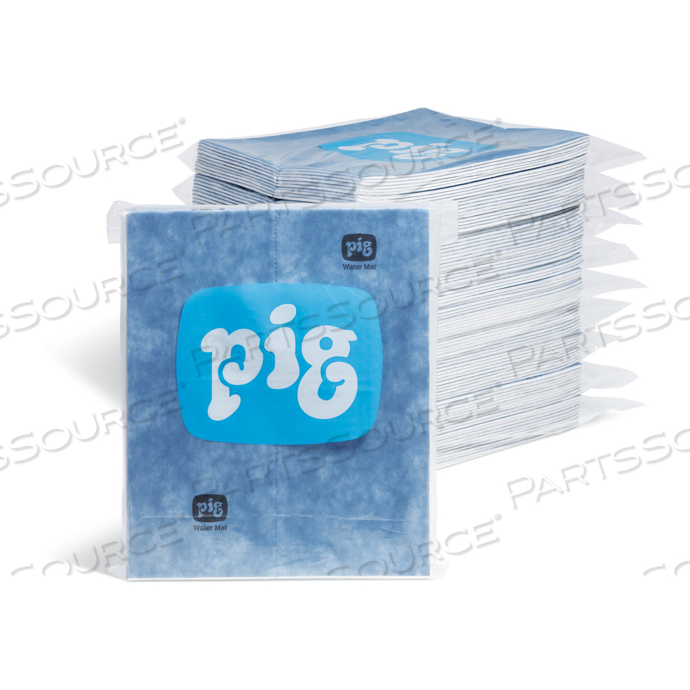 PIG WATER ABSORBENT MAT PAD QUICK RESPONSE PACKS by New Pig Corporation PIG WATER ABSORBENT MAT PAD QUICK RESPONSE PACKS by New Pig Corporation