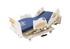 AMICO APOLLO MS HOSPITAL BED OFFERS FIVE ADJUSTABLE POSITIONS INCLUDING HEIGHT, BACK ELEVATION, KNEE ELEVATION, TRENDELENBURG AND REVERSE-TRENDELENBURG POSITIONS WITH ELECTRONIC CONTROLS . 550LB WEIGHT CAPACITY. by Amico Accessories