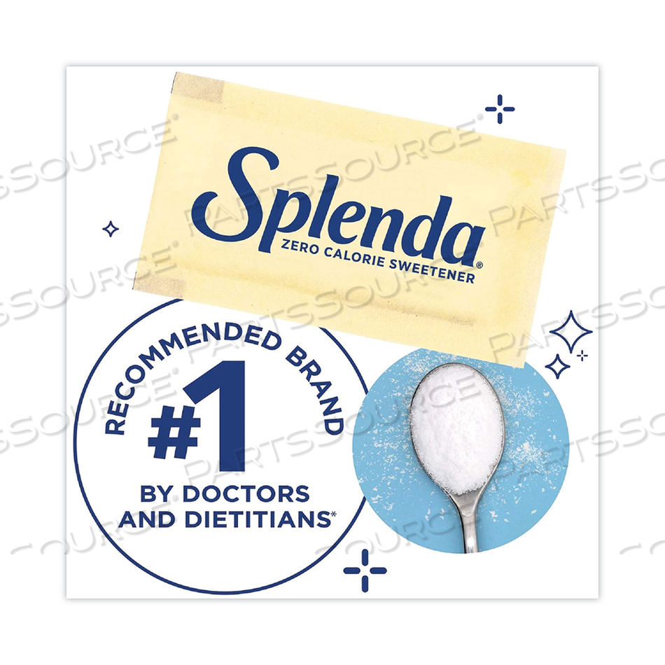 NO CALORIE SWEETENER PACKETS, 0.035 OZ PACKETS by Splenda