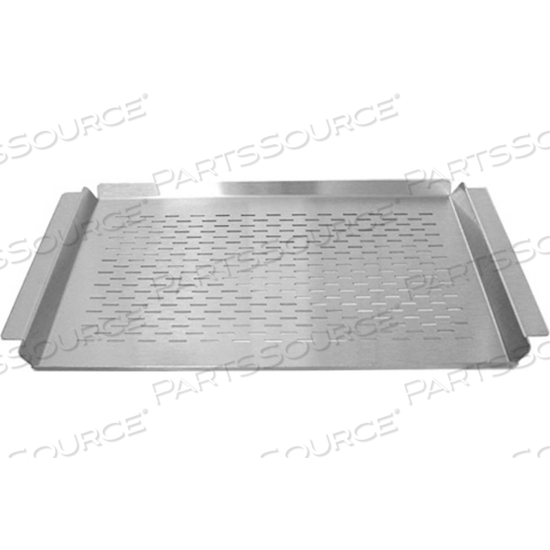 STAINLESS STEEL FISH AND VEGETABLE TRAY 17-1/2"W X 11-1/2"D - PGT-1117 by Crown Verity
