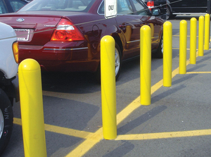 BOLLARD COVER 27 IN YELLOW by Ideal Shield