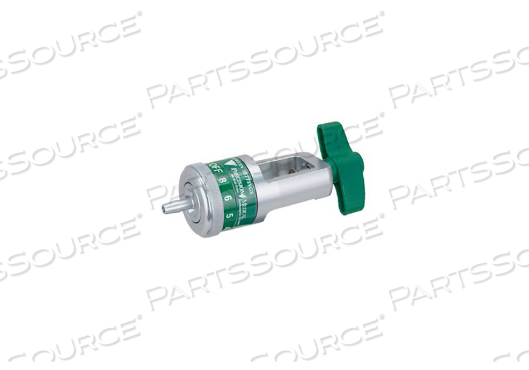 PEDIATRIC OXYGEN FLOW REGULATOR, CGA 540 NUT, 0 TO 4 LPM FLOW, ALUMINUM, GREEN, 300 TO 3000 PSI by Precision Medical, Inc. PEDIATRIC OXYGEN FLOW REGULATOR, CGA 540 NUT, 0 TO 4 LPM FLOW, ALUMINUM, GREEN, 300 TO 3000 PSI by Precision Medical, Inc.