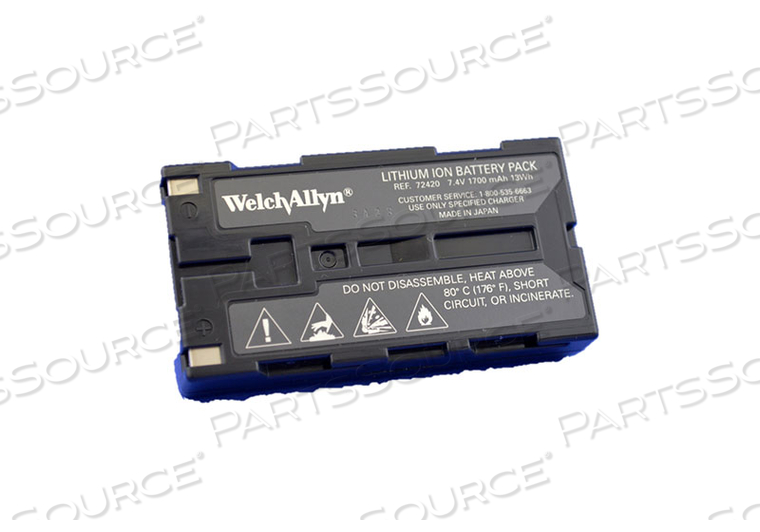 BATTERY RECHARGEABLE, LITHIUM ION, 7.2V, 1.35 AH 