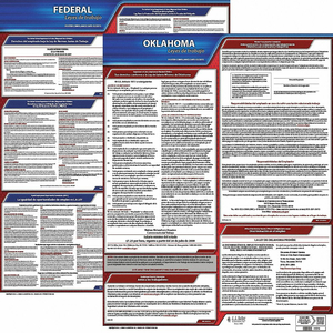 LABOR LAW POSTER FED/STA OK SP 20INH 1YR by J.J. Keller & Associates